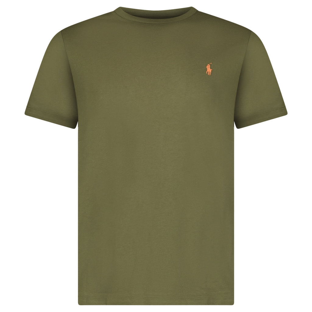 Polo Ralph Lauren Custom Slim Fit T-Shirt in Khaki Green