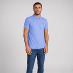 Polo Ralph Lauren Mesh Custom Slim Fit Polo Shirt in Blue