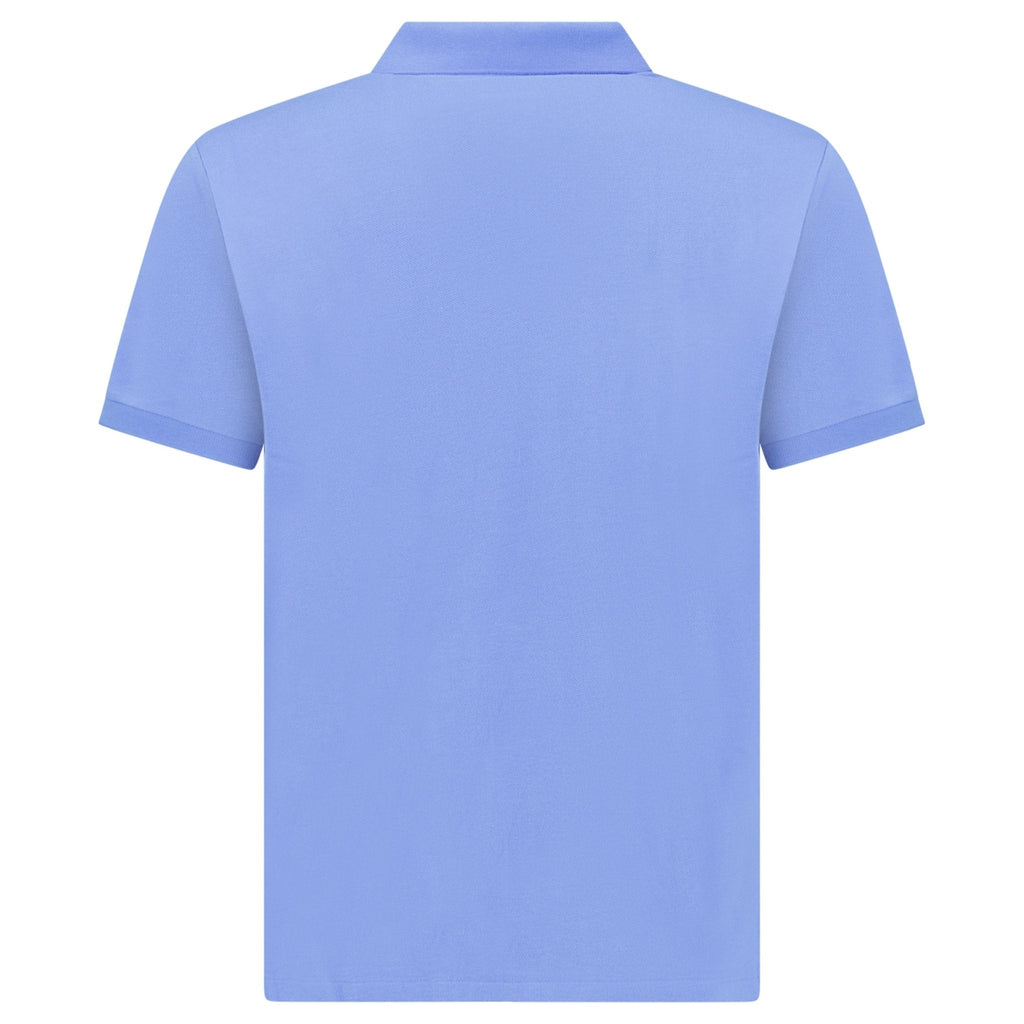 Polo Ralph Lauren Mesh Custom Slim Fit Polo Shirt in Blue