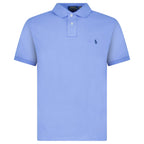 Polo Ralph Lauren Mesh Custom Slim Fit Polo Shirt in Blue