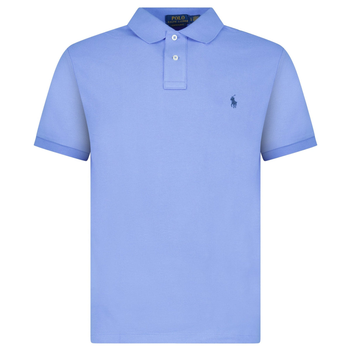 Polo Ralph Lauren Mesh Custom Slim Fit Polo Shirt in Blue