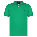 Polo Ralph Lauren Mesh Custom Slim Fit Polo Shirt in Green