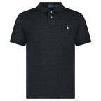 Polo Ralph Lauren Mesh Slim Fit Polo Shirt in Dark Grey