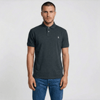 Polo Ralph Lauren Mesh Slim Fit Polo Shirt in Dark Grey