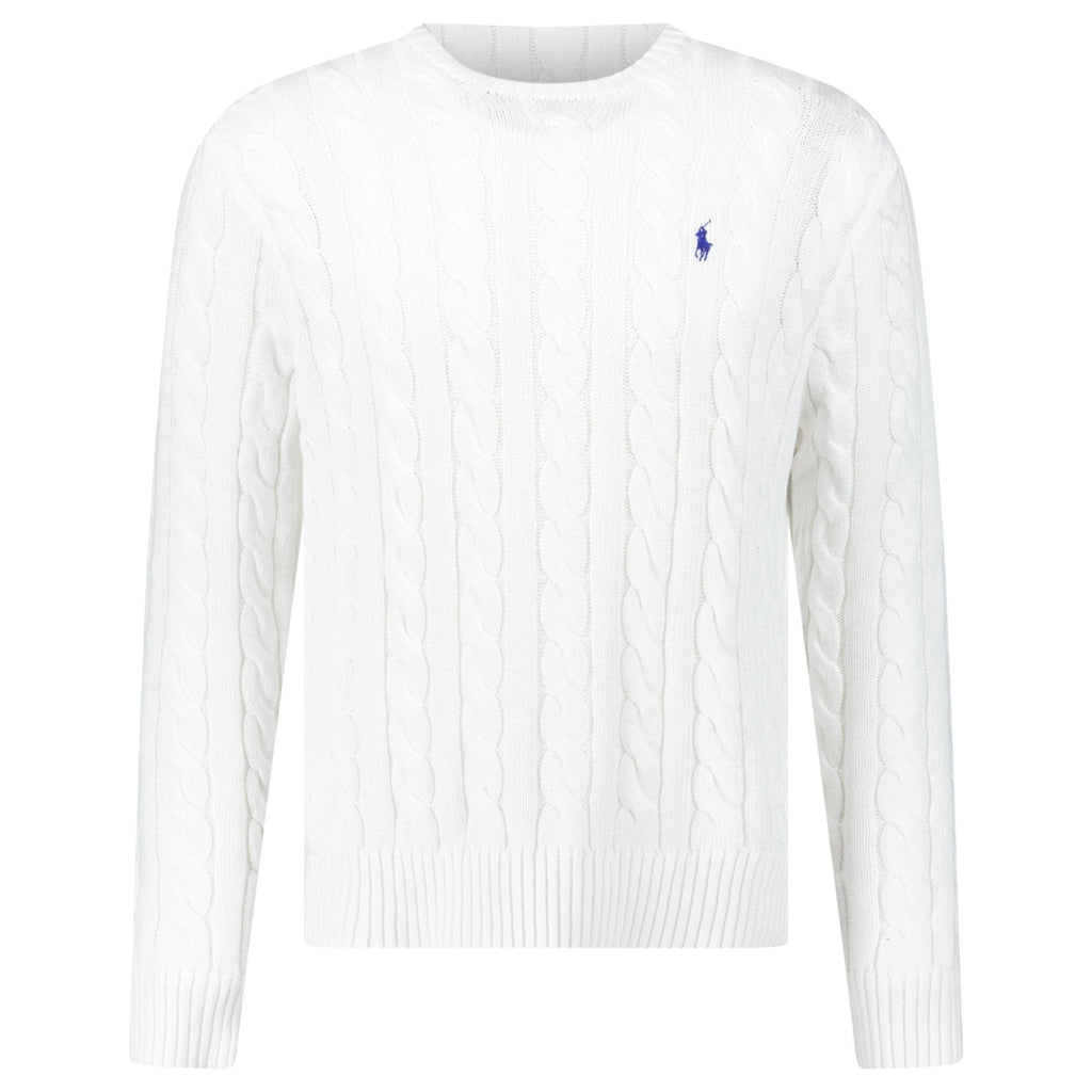 Polo Ralph Lauren Cable Knit Sweater in White