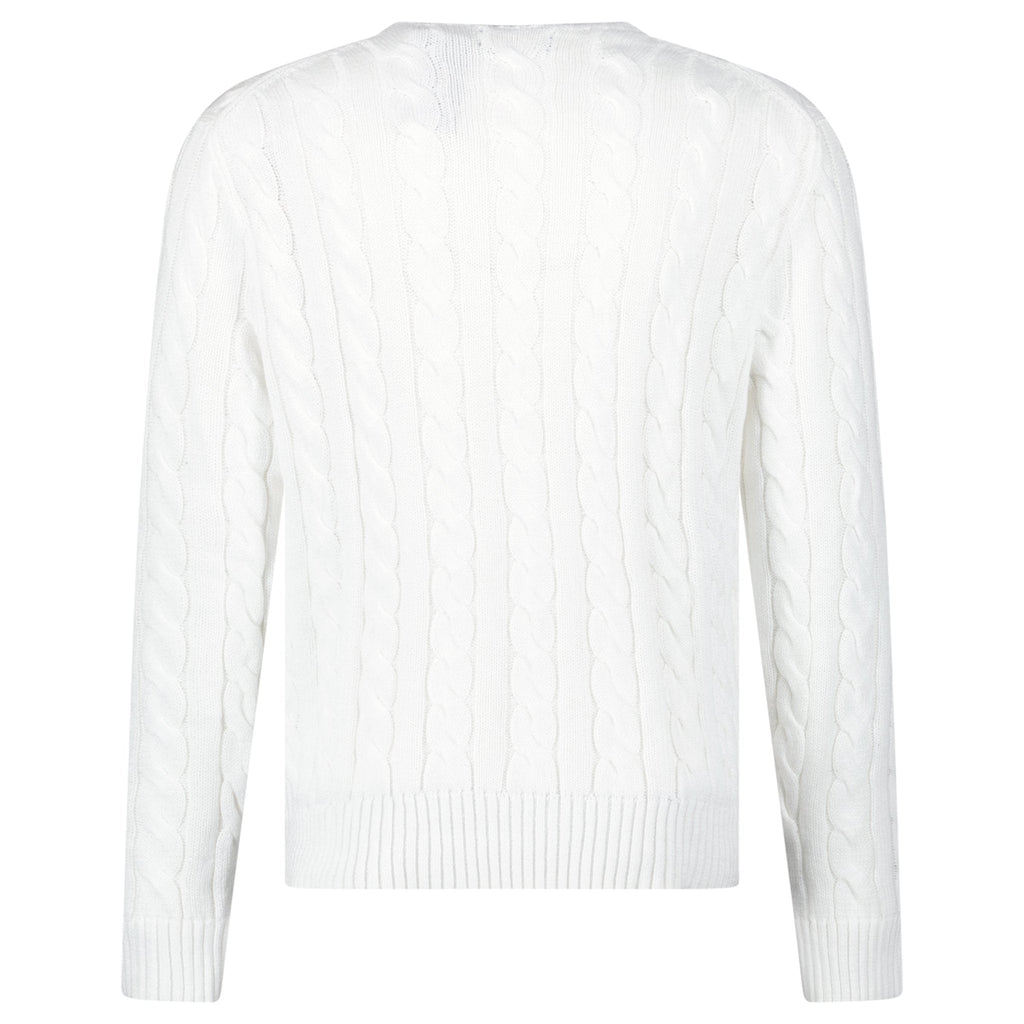 Polo Ralph Lauren Cable Knit Sweater in White