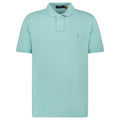 Polo Ralph Lauren Cotton Mesh Custom Slim Fit Polo Shirt in Celadon
