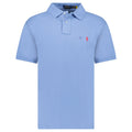 Polo Ralph Lauren Custom Slim Fit Mesh Polo Shirt in Campus Blue