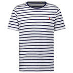 Polo Ralph Lauren Custom Slim Fit T-Shirt in Navy/White