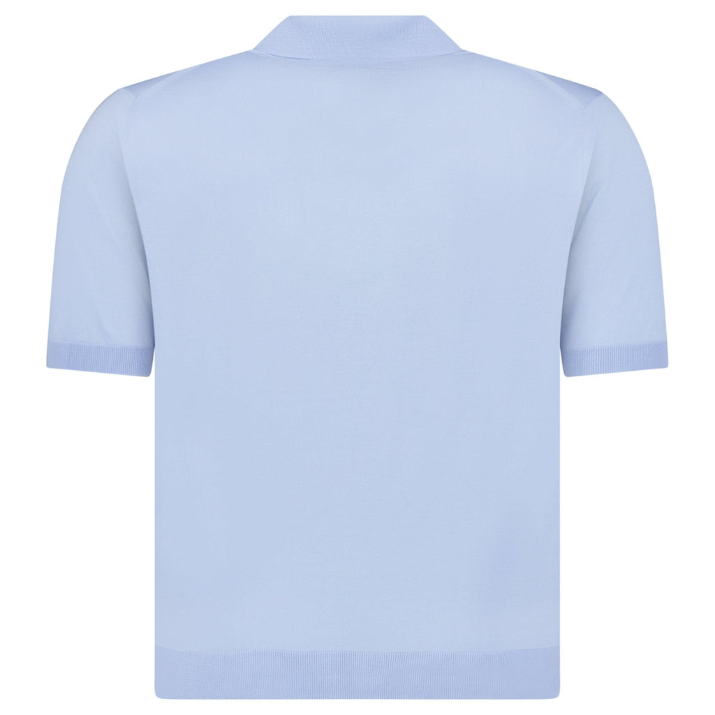 Prada Fine Wool Polo Shirt in Blue