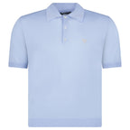 Prada Fine Wool Polo Shirt in Blue