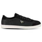 Prada Lane Toe Suede Sneakers in Black