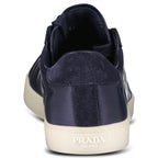 Prada Lane Toe Suede Sneakers in Navy