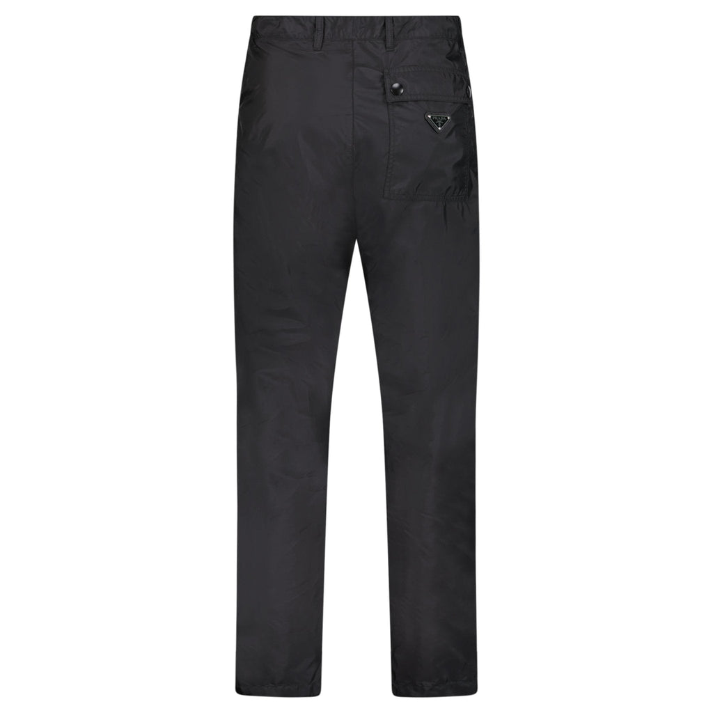 Prada Re-Nylon Tapered Trousers in Black