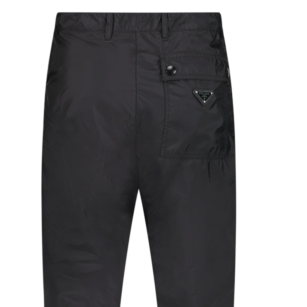 Prada Re-Nylon Tapered Trousers in Black