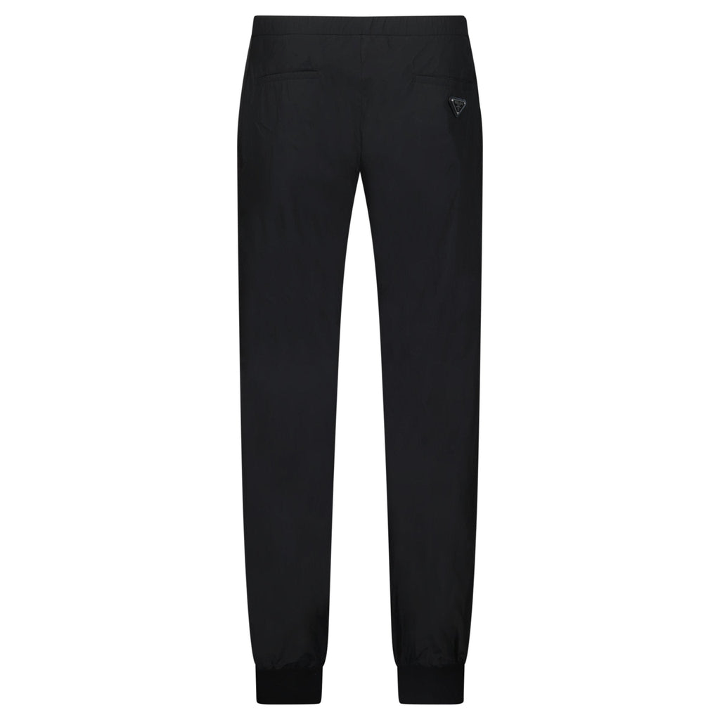 Prada Silk-Blend Trousers in Black