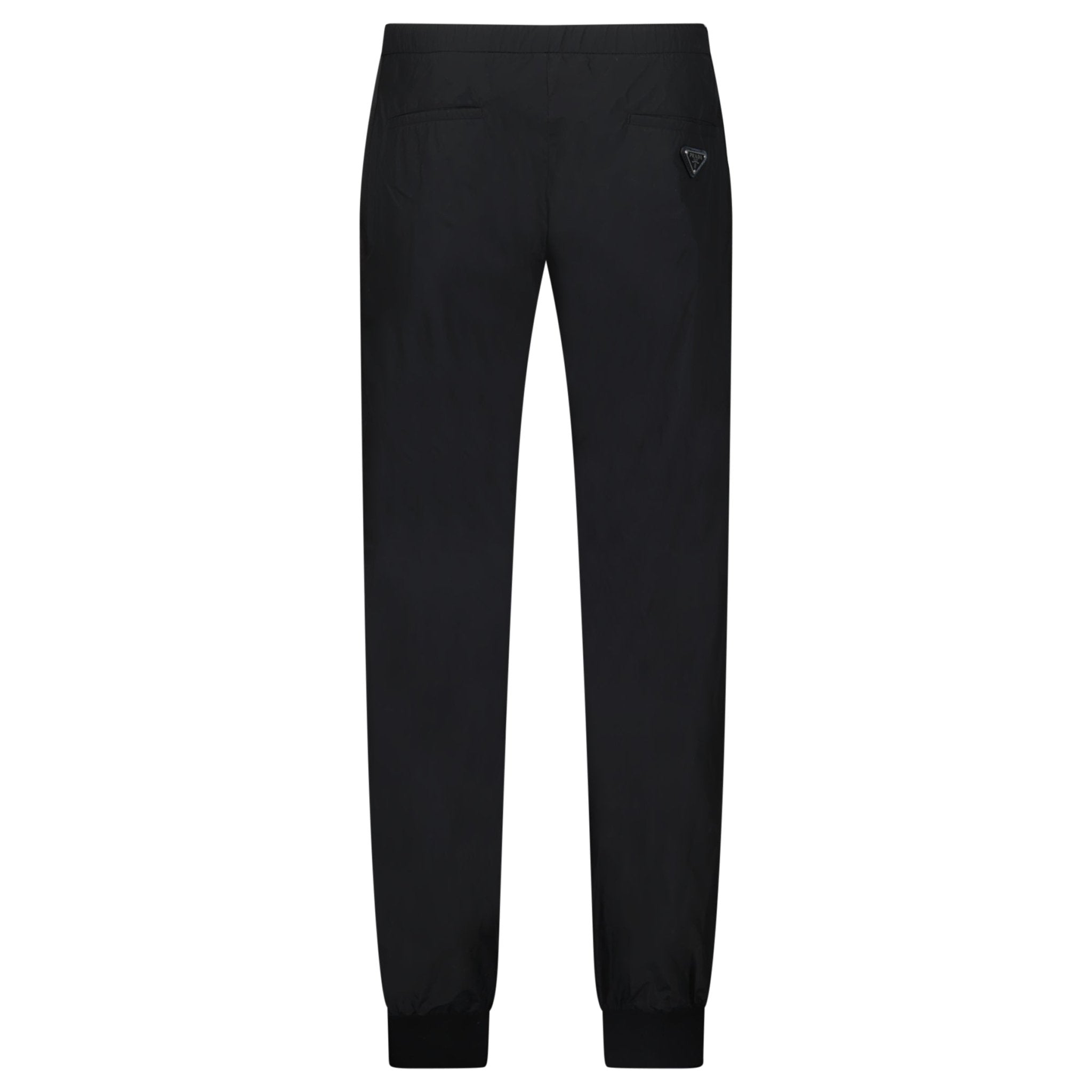Prada Silk-Blend Trousers in Black