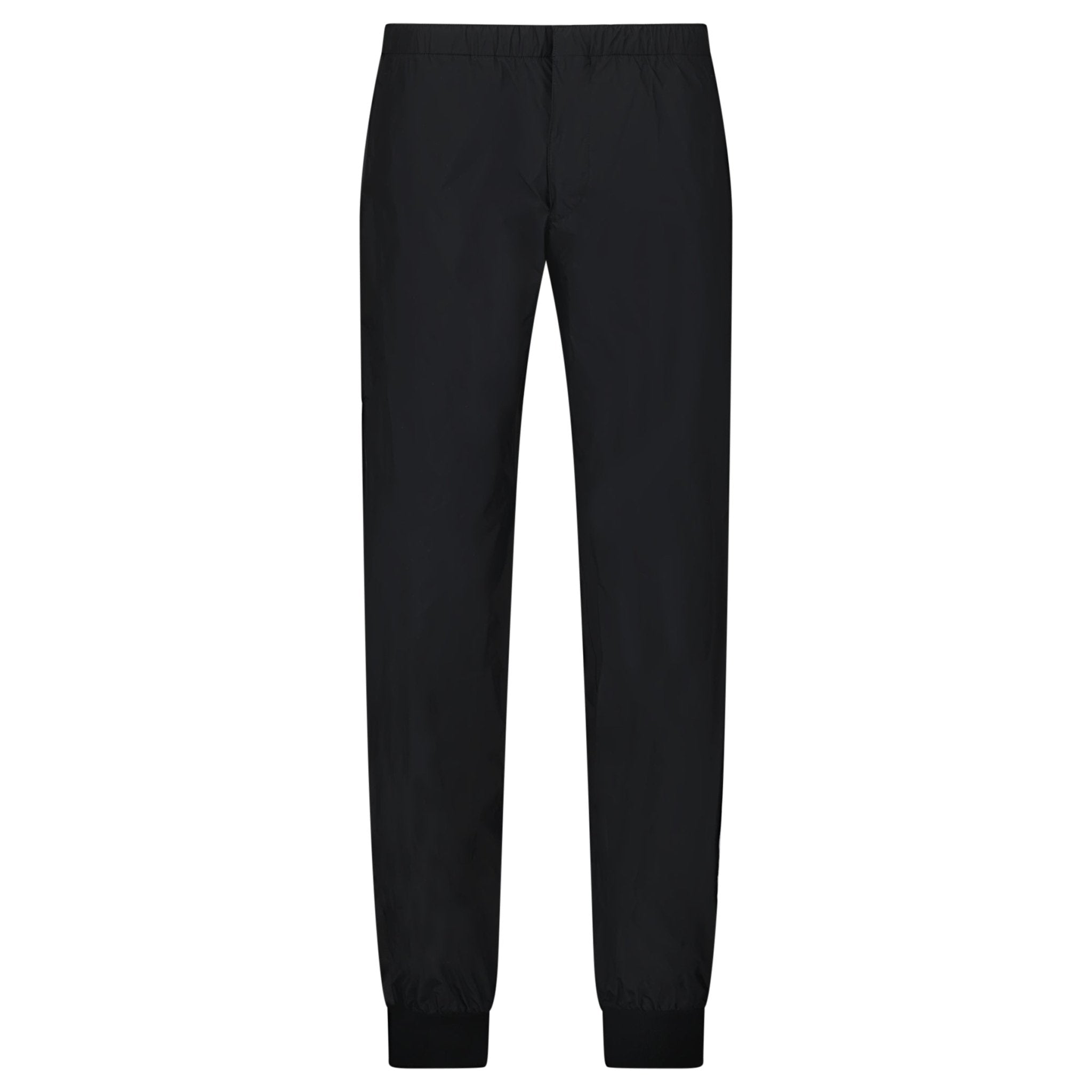 Prada Silk-Blend Trousers in Black