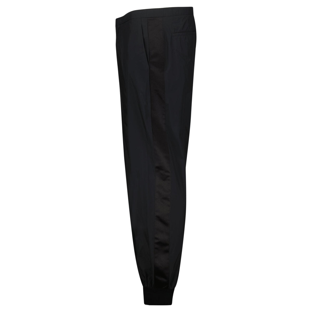Prada Silk-Blend Trousers in Black