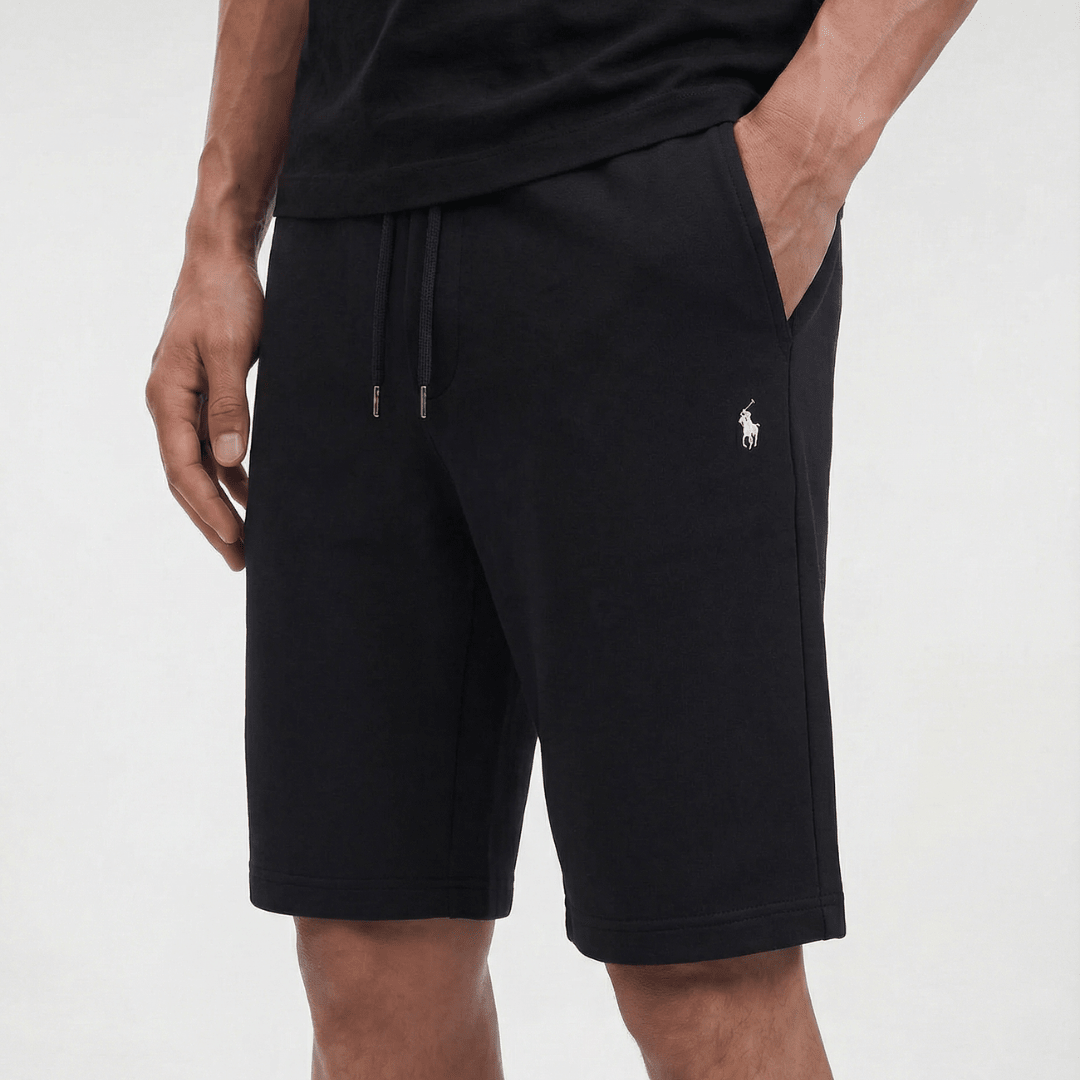 Ralph Lauren Double-Knit Shorts in Black