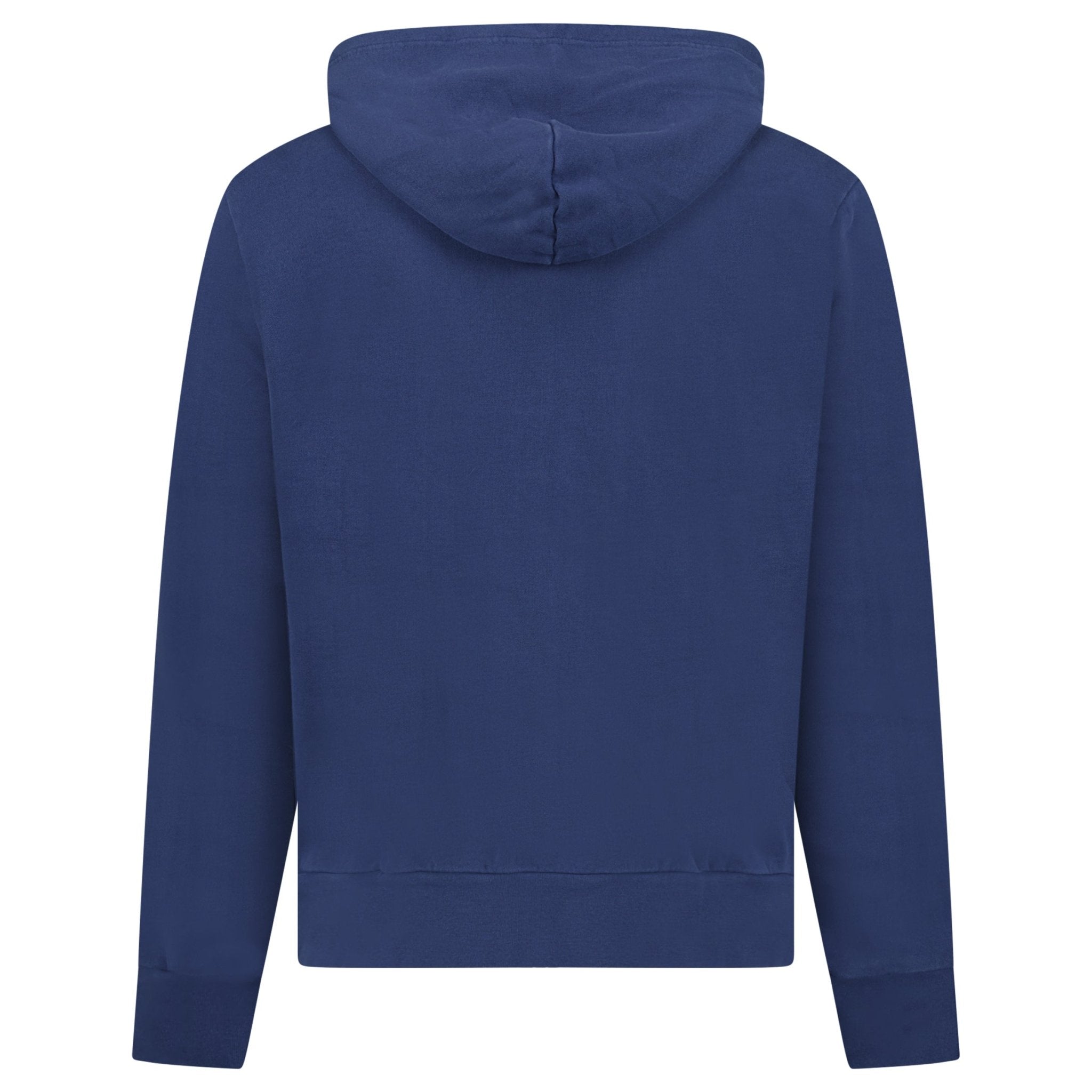 Ralph Lauren Logo-Embroidered Zip-Up Hoodie in Dark Blue