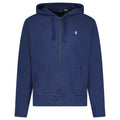 Ralph Lauren Logo-Embroidered Zip-Up Hoodie in Dark Blue
