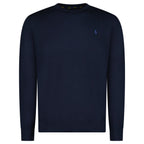 Ralph Lauren Slim Fit Cotton Jumper in Navy