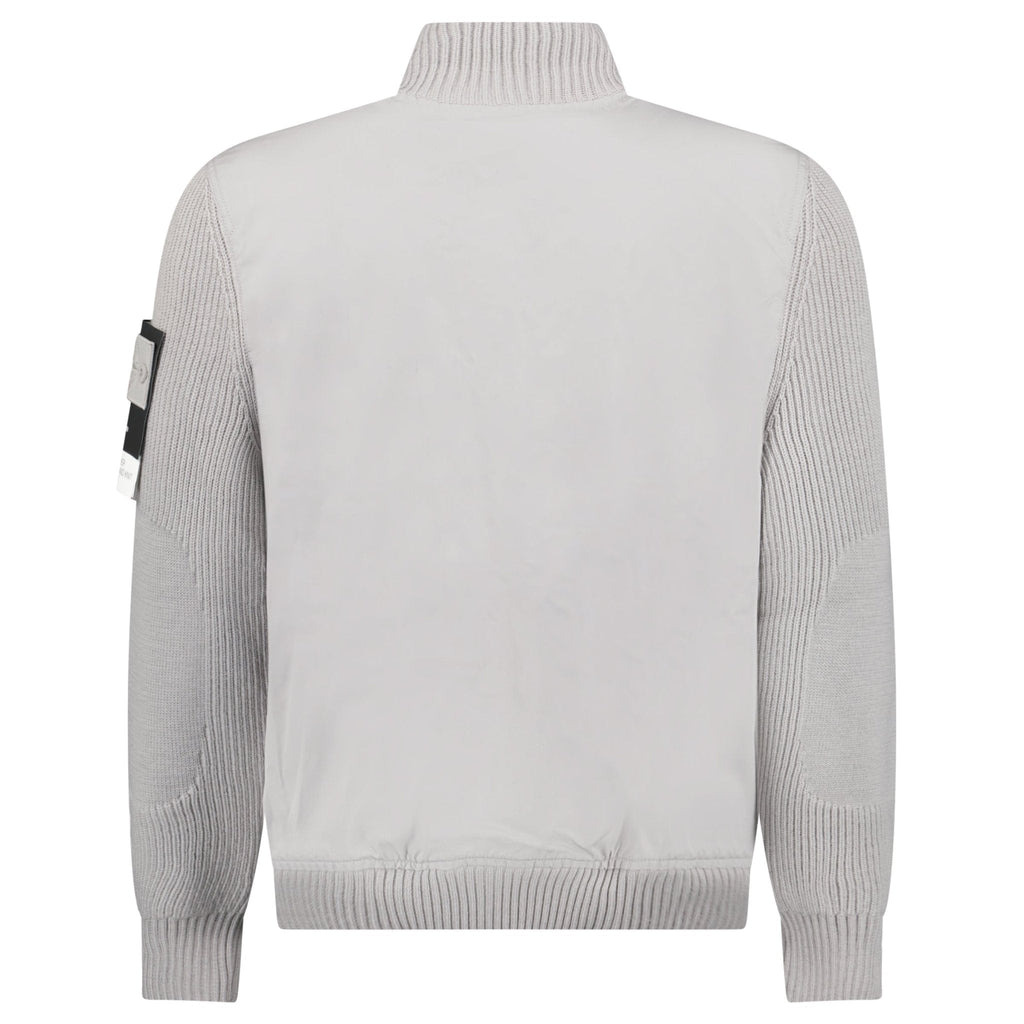 Stone Island All-Weather Cotton Canvas Ghost Stand Collar Jacket in Dust Grey