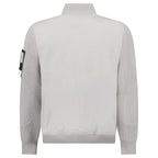 Stone Island All-Weather Cotton Canvas Ghost Stand Collar Jacket in Dust Grey