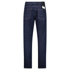 Stone Island Blue Rinsed Buttoned Indigo Denim Slim Jeans Blue Rinse