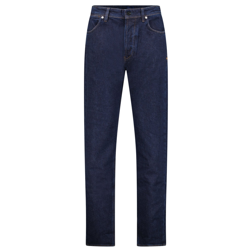 Stone Island Blue Rinsed Buttoned Indigo Denim Slim Jeans Blue Rinse
