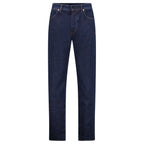 Stone Island Blue Rinsed Buttoned Indigo Denim Slim Jeans Blue Rinse