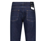 Stone Island Blue Rinsed Buttoned Indigo Denim Slim Jeans Blue Rinse