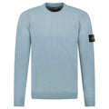Stone Island Compass-Badge Knit Wool Jumper Green Grey