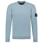Stone Island Compass-Badge Knit Wool Jumper Green Grey