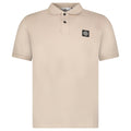 Stone Island Compass Badge Polo T-Shirt Slim Fit in Desert Beige