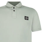 Stone Island Compass Badge Polo T-Shirt Slim Fit Sage