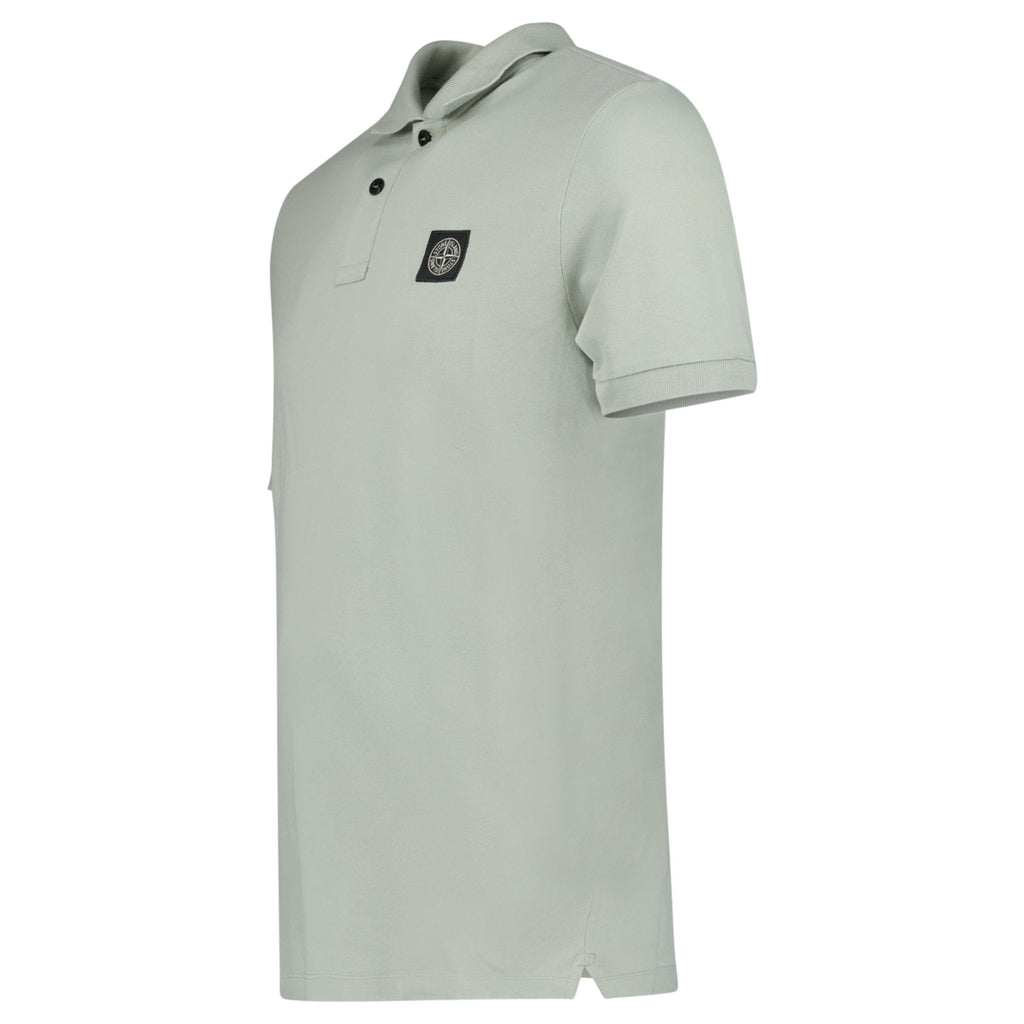 Stone Island Compass Badge Polo T-Shirt Slim Fit Sage