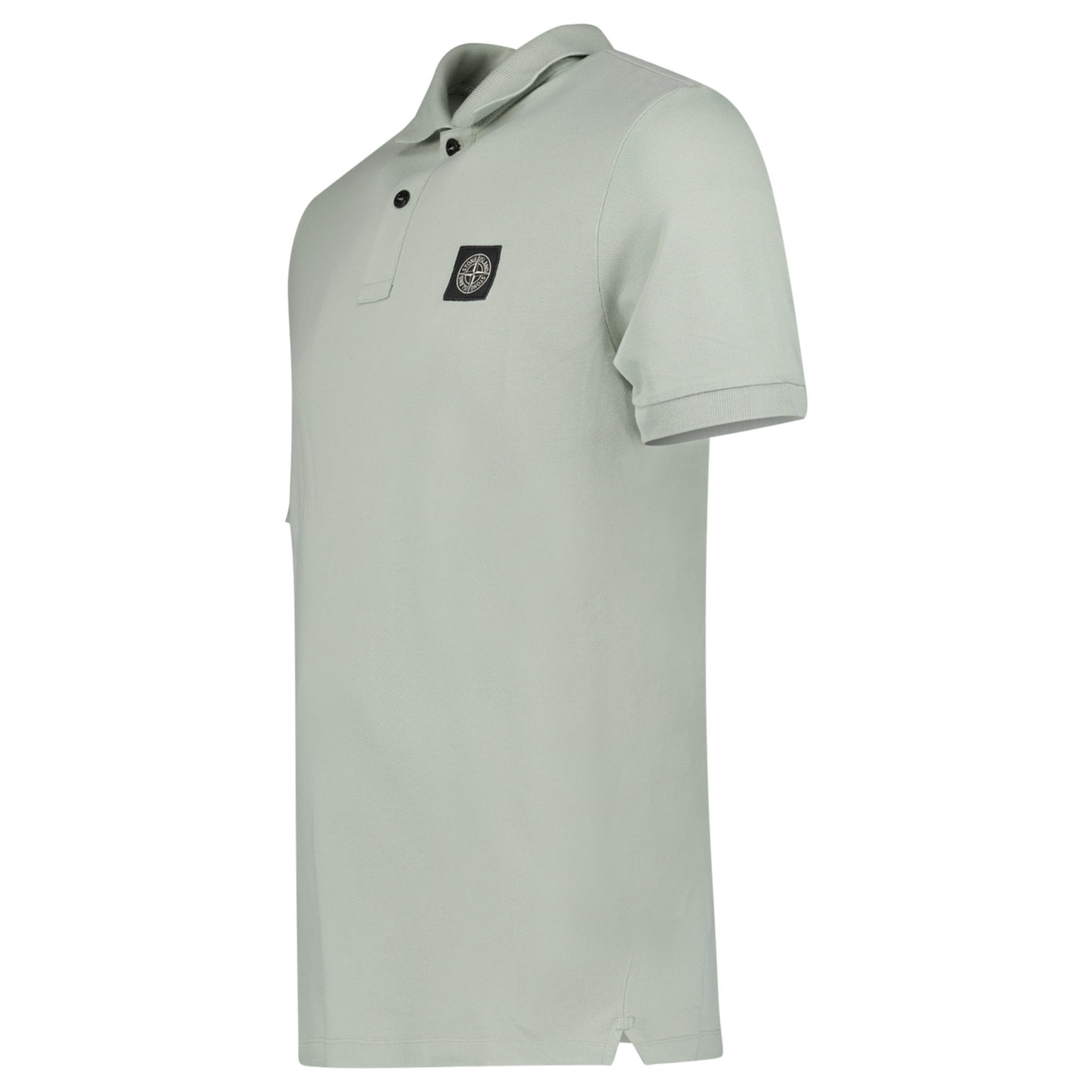 Stone Island Compass Badge Polo T-Shirt Slim Fit Sage