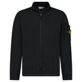 Stone Island Cotton Fleece Track Jacket in Black