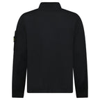 Stone Island Cotton Fleece Track Jacket in Black