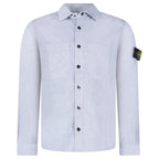 Stone Island Cotton Micro-Corduroy Overshirt in Avio Blue