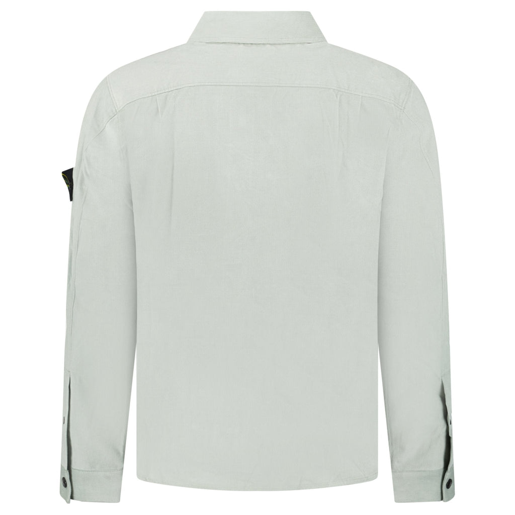 Stone Island Cotton Micro-Corduroy Overshirt in Sage Green