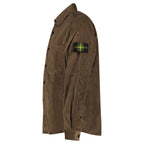 Stone Island Cotton Micro-Corduroy Overshirt in Shadow Brown