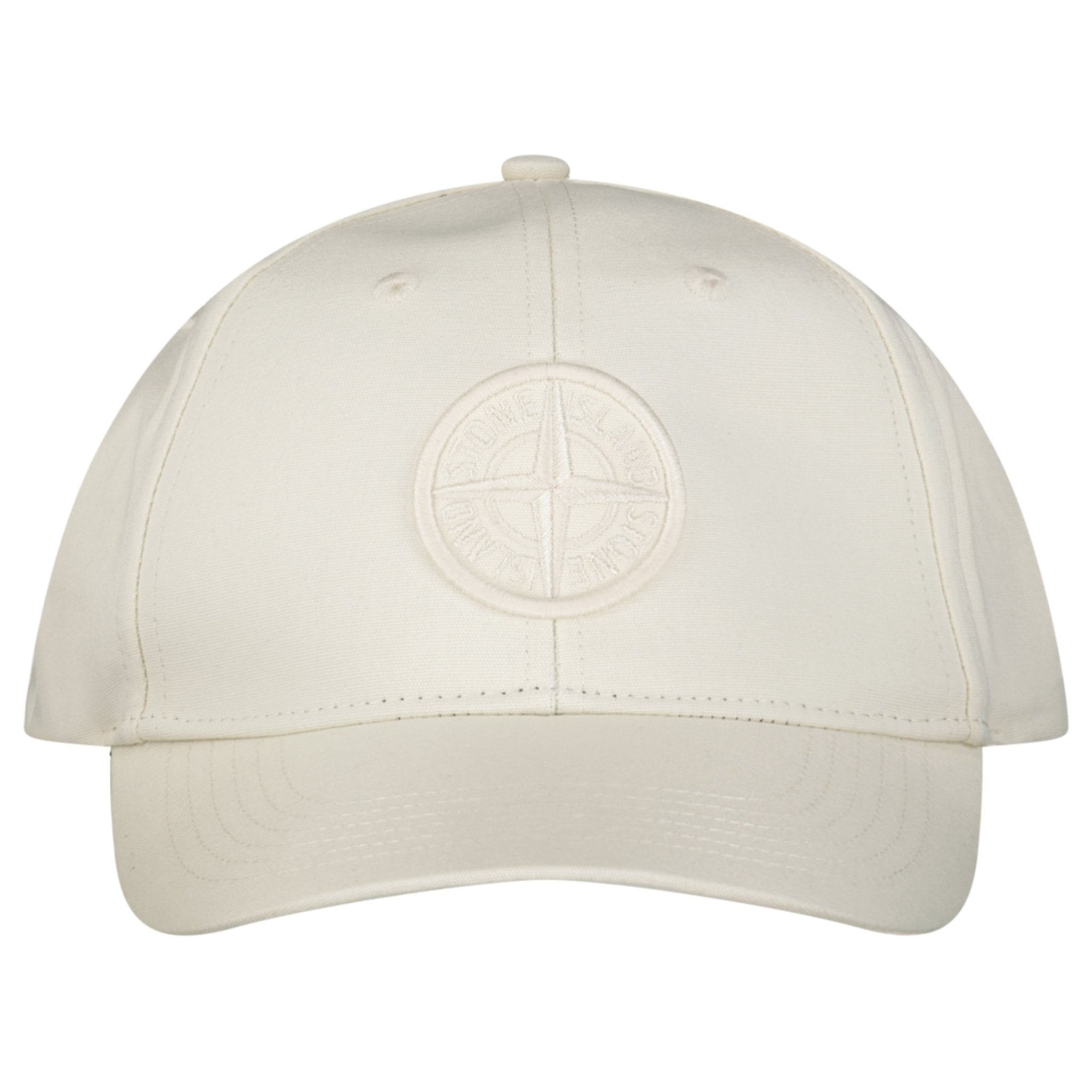 Stone Island Cotton Baseball Cap in Ivory