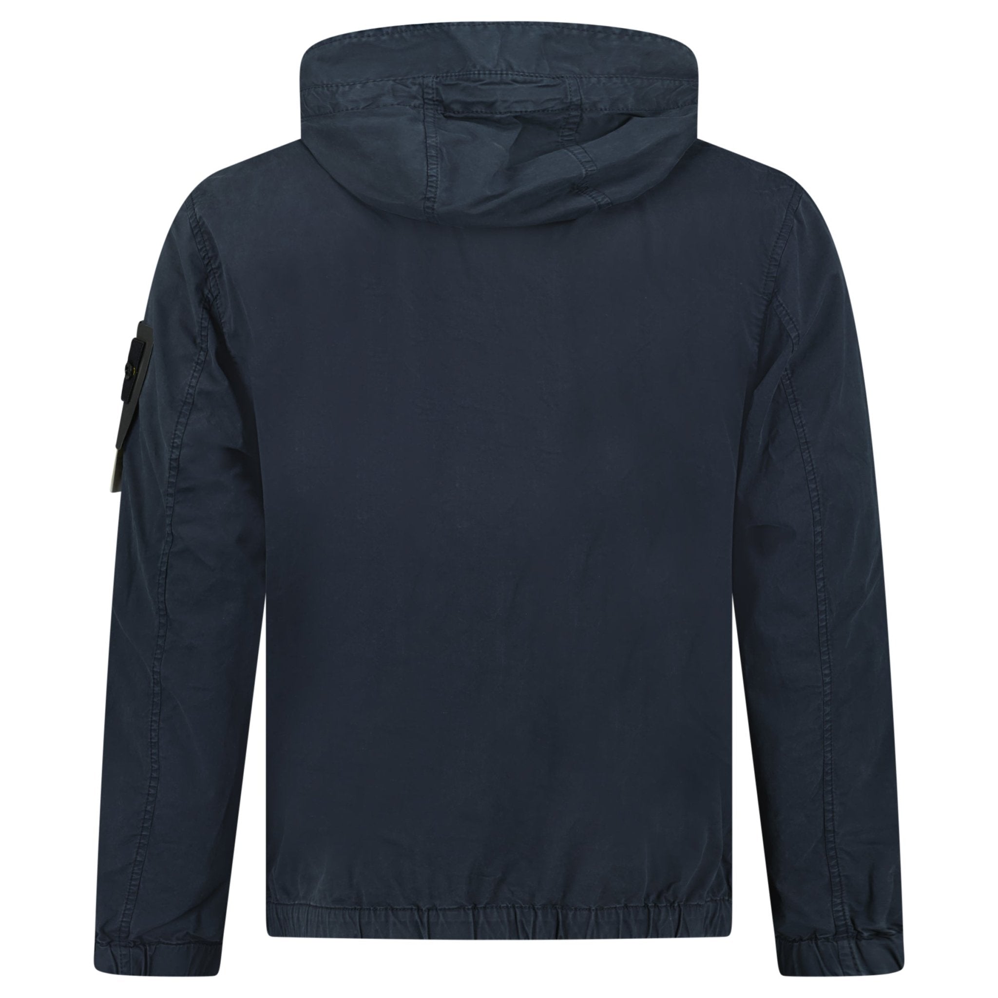 Stone Island Cotton Twill Hooded Jacket in Navy