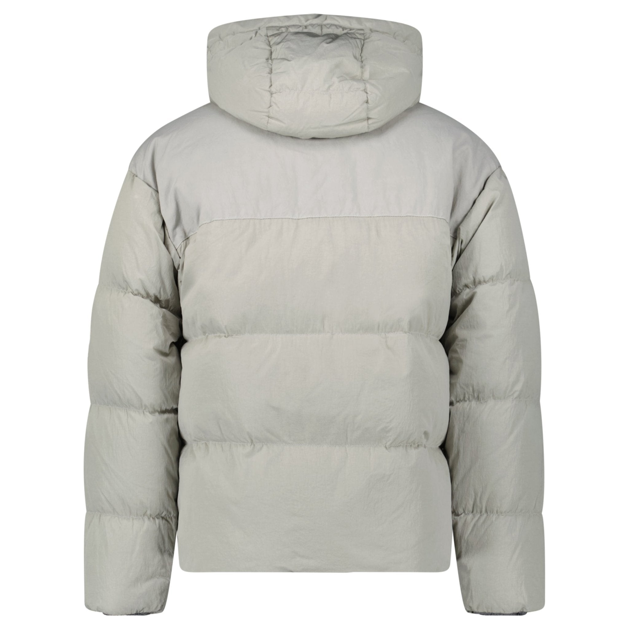 CP Company Eco-Chrome R Mixed Hooded Down Jacket Grey