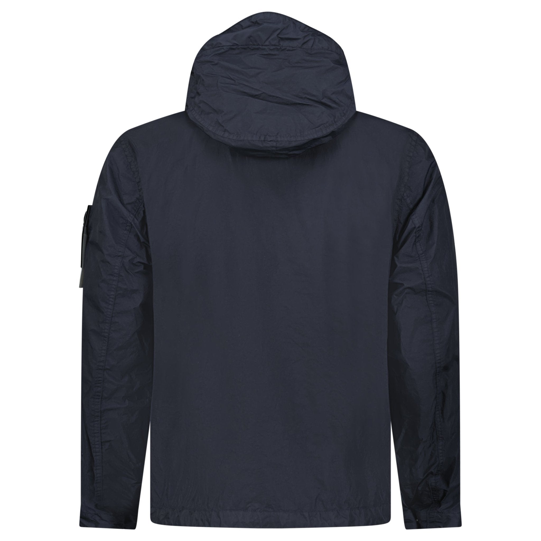 Stone Island Crinkle Reps NY Hooded Jacket in Navy