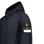 Stone Island Crinkle Reps NY Hooded Jacket in Navy