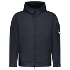 Stone Island Crinkle Reps NY Hooded Jacket in Navy